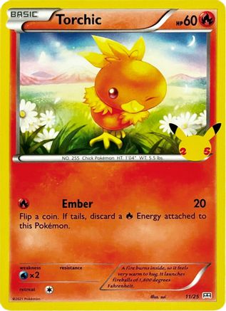 Torchic - 11/25 11/25 - Holofoil