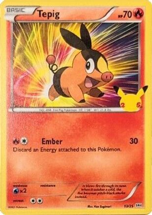 Tepig - 13/25 13/25 - Holofoil