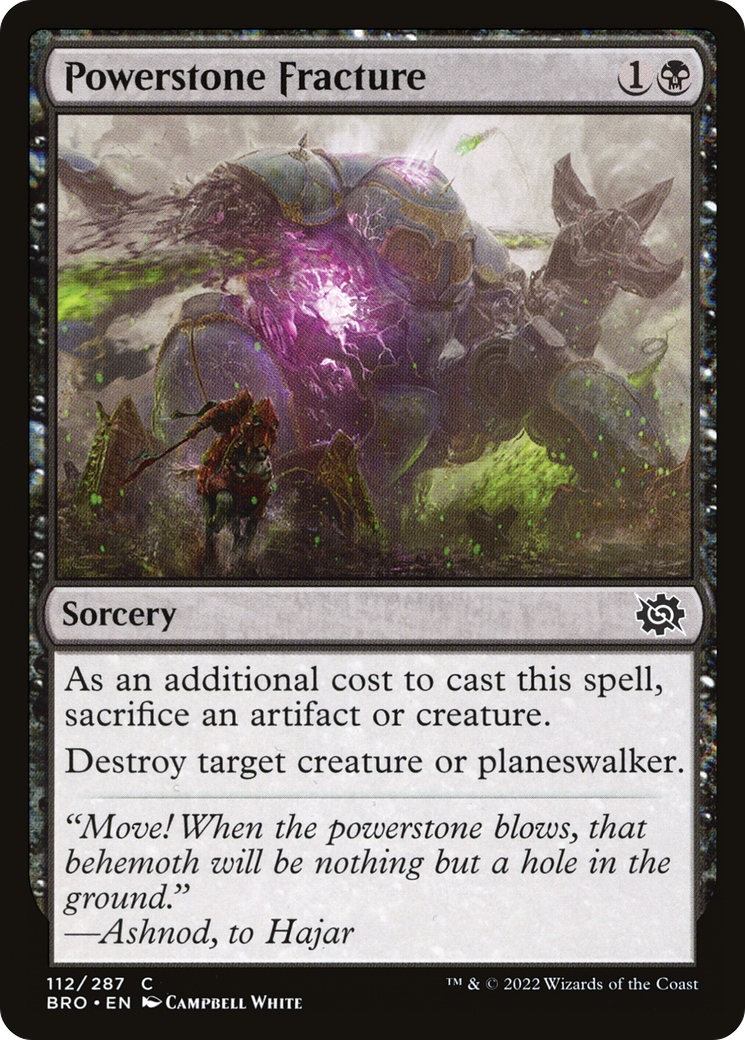 Powerstone Fracture (BRO-112) -  Foil