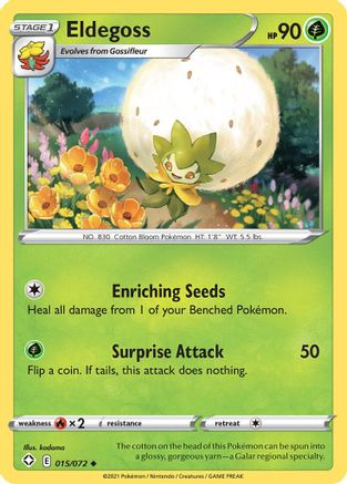 Eldegoss 15/72 - Reverse Holofoil