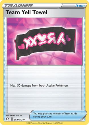 Team Yell Towel 63/72 - Reverse Holofoil