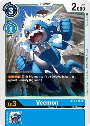 Veemon - BT3-021 (BT3-021) - Release Special Booster 1.5