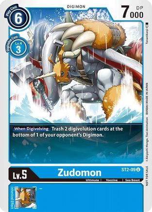 Zudomon - ST2-09 (Tamer Battle Pack 1) (ST2-09) - Starter Deck 02: Cocytus Blue