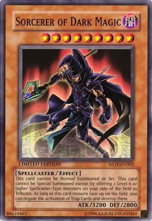 Sorcerer of Dark Magic (MOV-EN002) - Yu-Gi-Oh! The Movie Promo Set Limited