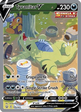 Tyranitar V (Alternate Full Art) 155/163 - Holofoil