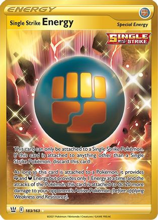 Single Strike Energy (Secret) 183/163 - Holofoil