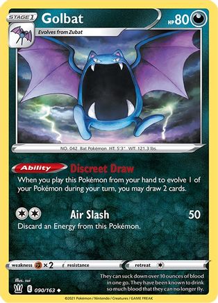 Golbat 90/163 - Reverse Holofoil