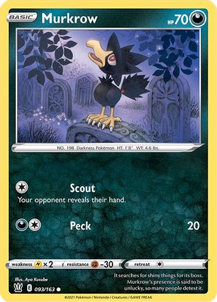 Murkrow 93/163 - Reverse Holofoil