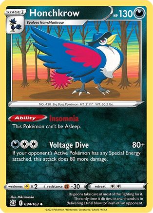 Honchkrow 94/163 - Reverse Holofoil