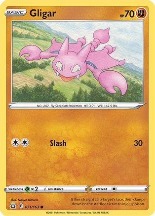 Gligar 71/163 - Reverse Holofoil