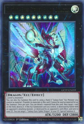 Galaxy-Eyes Cipher Blade Dragon (GFTP-EN059) - Ghosts From the Past 1st Edition