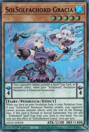 SolSolfachord Gracia (ANGU-EN018) - Ancient Guardians 1st Edition