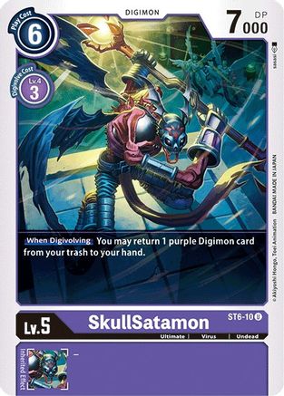 SkullSatamon (ST6-10) - Starter Deck 06: Venomous Violet