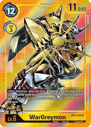 WarGreymon (Alternate Art) (BT4-048) - Great Legend Foil