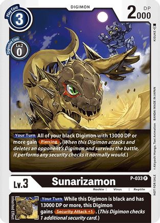 Sunarizamon - P-033 (Great Legend Power Up Pack) (P-033) - Digimon Promotion Cards