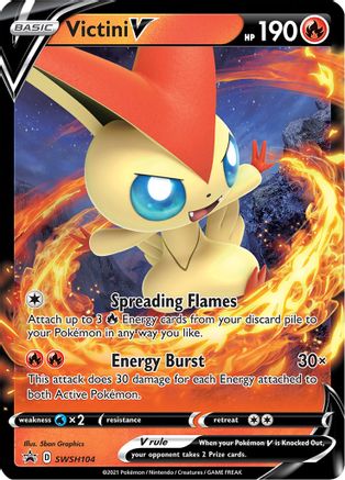 Victini V - SWSH104 SWSH104/307 - Holofoil