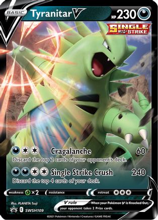 Tyranitar V - SWSH109 SWSH109/307 - Holofoil