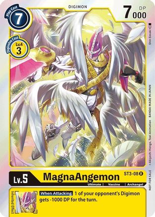 MagnaAngemon - ST3-08 (Great Legend Pre-Release) (ST3-08) - Starter Deck 03: Heaven's Yellow Foil