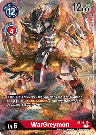 WarGreymon - ST1-11 (Premier TO Event June 2021) (ST1-11) - Starter Deck 01: Gaia Red Foil