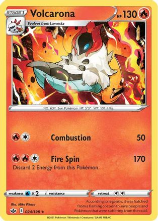 Volcarona 24/198 - Reverse Holofoil