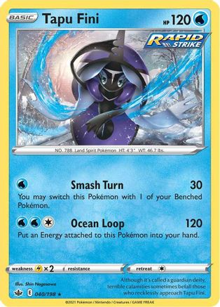 Tapu Fini 40/198 - Holofoil