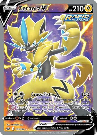 Zeraora V (Full Art) 165/198 - Holofoil