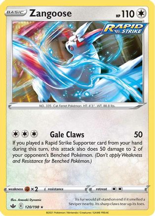 Zangoose 120/198 - Reverse Holofoil