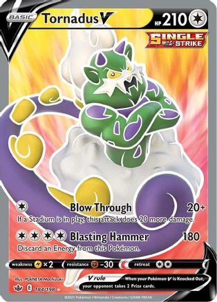 Tornadus V (Full Art) 184/198 - Holofoil