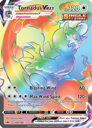 Tornadus VMAX (Secret) 209/198 - Holofoil