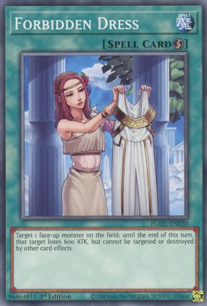 Forbidden Dress (EGO1-EN030) - Egyptian God Deck: Obelisk the Tormentor 1st Edition