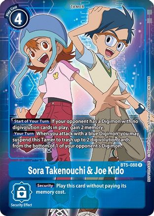 Sora Takenouchi & Joe Kido (Box Topper) (BT5-088) - Battle of Omni Foil