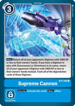 Supreme Cannon (BT5-096) - Battle of Omni