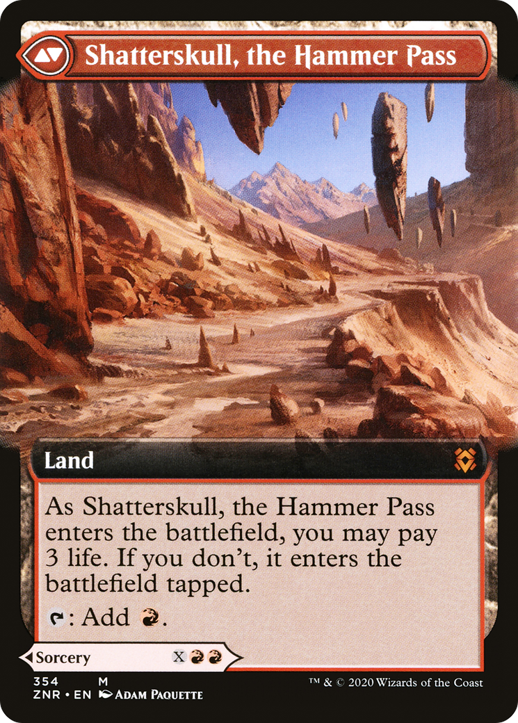 Shatterskull Smashing // Shatterskull, the Hammer Pass (ZNR-354) - : (Extended Art)