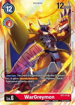 WarGreymon - ST1-11 (Event Pack 1) (ST1-11) - Starter Deck 01: Gaia Red Foil