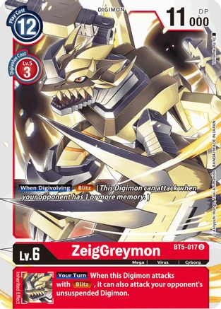 ZeigGreymon (BT5-017) - Battle of Omni