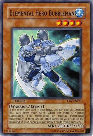 Elemental Hero Bubbleman (CRV-EN014) - Cybernetic Revolution 1st Edition