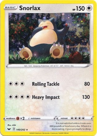 Snorlax - 140/202 (Cosmos Holo) 140 - Holofoil