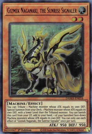 Gizmek Naganaki, the Sunrise Signaler (DAMA-EN016) - Dawn of Majesty 1st Edition