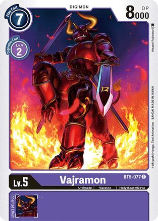 Vajramon (BT5-077) - Battle of Omni