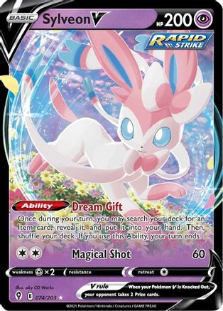 Sylveon V 74/203 - Holofoil