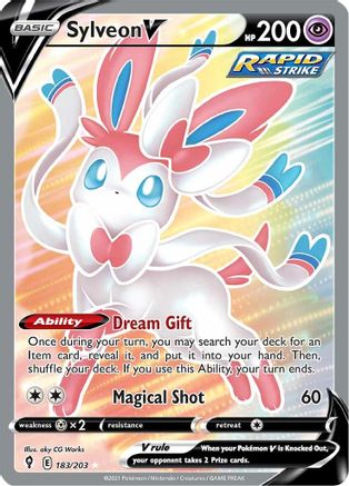 Sylveon V (Full Art) 183/203 - Holofoil