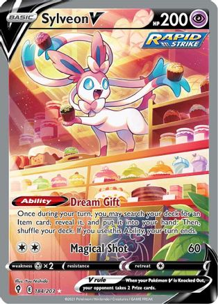 Sylveon V (Alternate Full Art) 184/203 - Holofoil