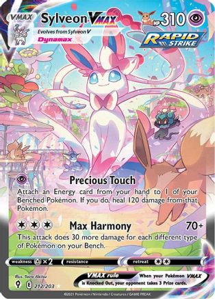 Sylveon VMAX (Alternate Art Secret) 212/203 - Holofoil