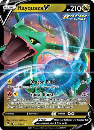 Rayquaza V 110/203 - Holofoil