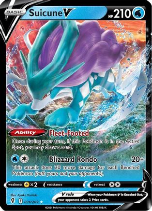 Suicune V 31/203 - Holofoil