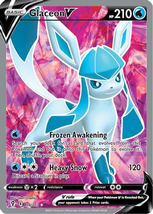 Glaceon V (Full Art) 174/203 - Holofoil