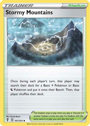 Stormy Mountains 161/203 - Reverse Holofoil