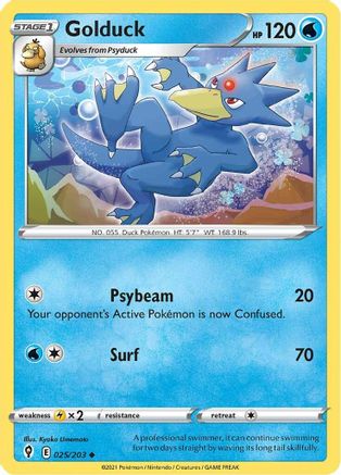 Golduck 25/203 - Reverse Holofoil