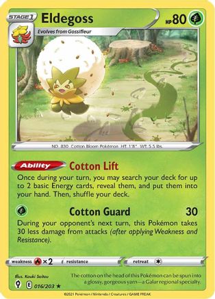 Eldegoss 16/203 - Reverse Holofoil