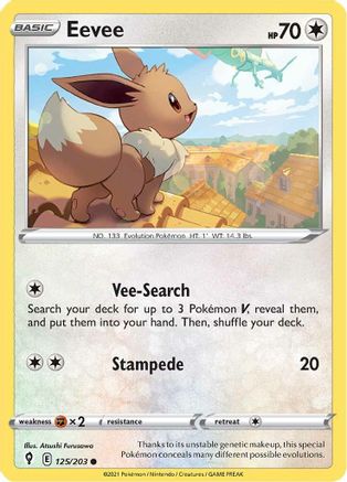 Eevee 125/203 - Reverse Holofoil